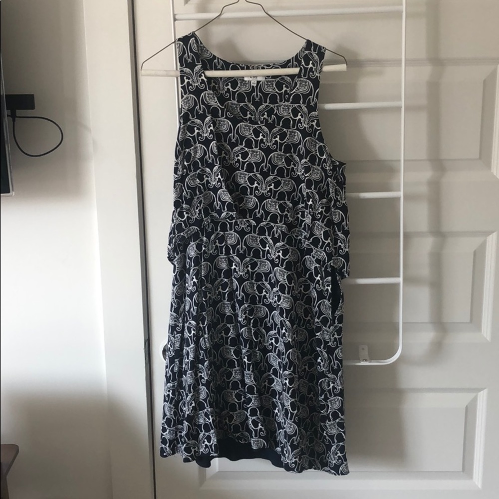 Crown and Ivy Elephant Print Mini Dress